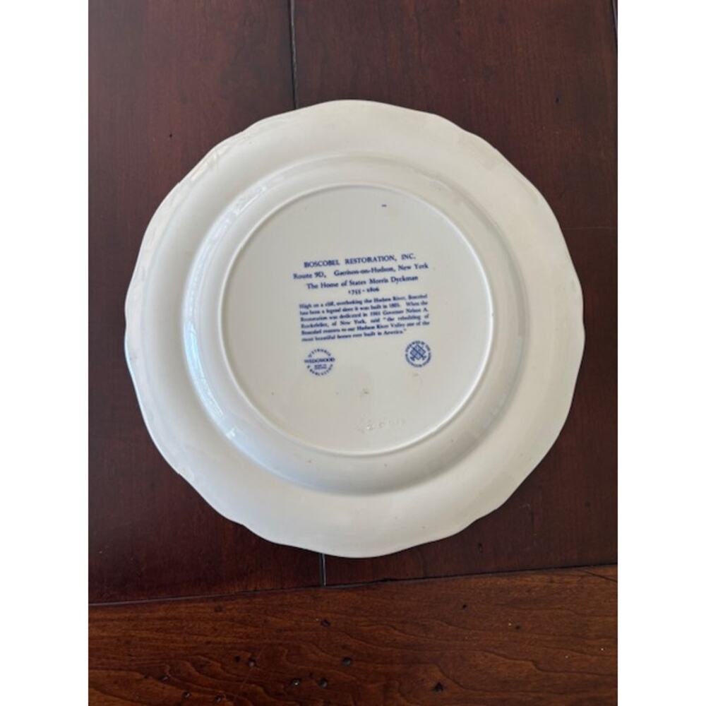 Wedgewood 10" Historical Plate Home of‎ States Morris Dyckman Creamware - Picture 3 of 4